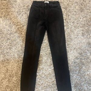 Pistola Revolve Black Seamed Front Jeans